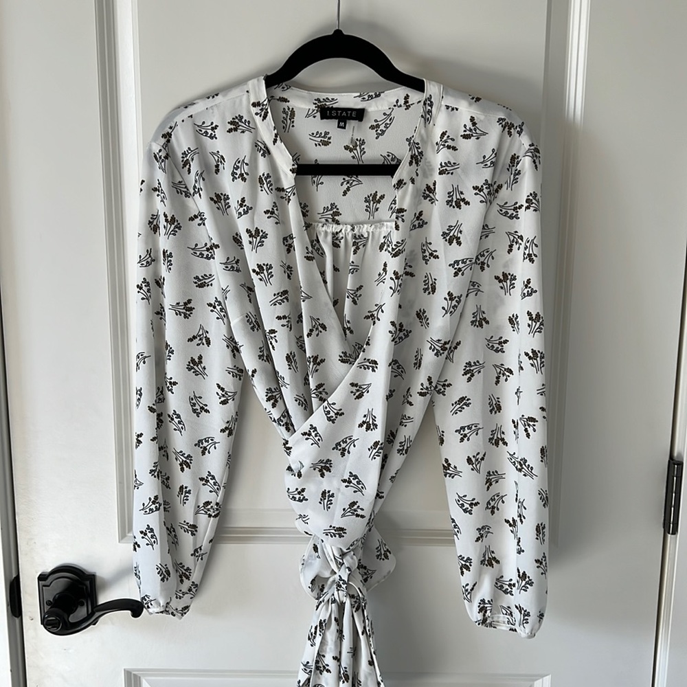 1. State Wrap Blouse Size Medium